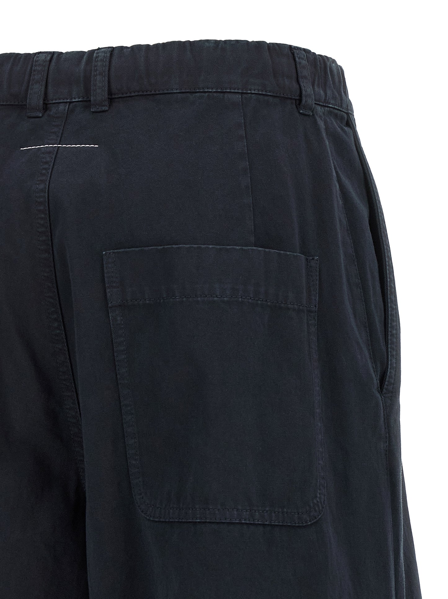 MM6 Maison Margiela Blaue Baumwoll-Freizeithose