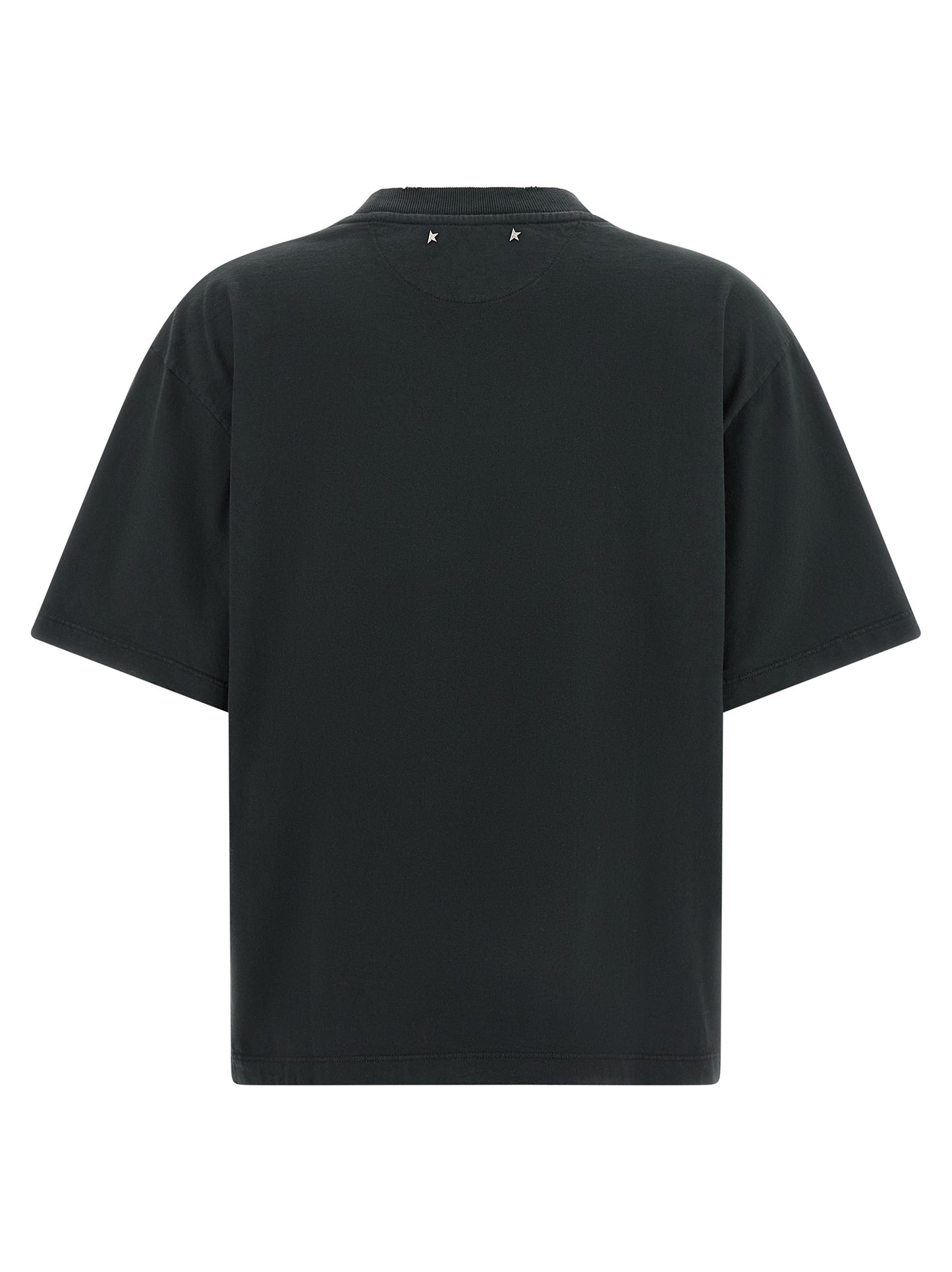 Golden Goose Schwarzes Baumwoll-T-Shirt
