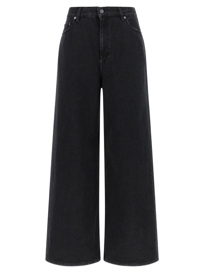 Golden Goose Schwarze Baumwoll-Schlagjeans