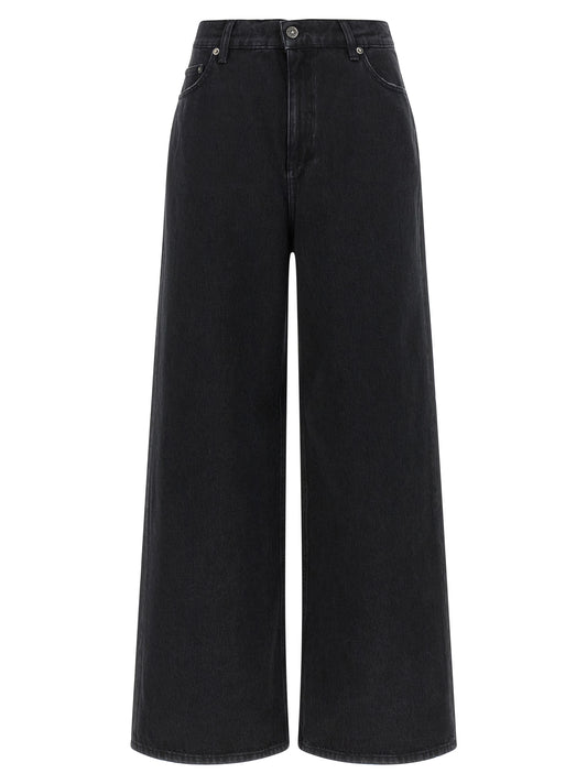 Golden Goose Schwarze Baumwoll-Schlagjeans