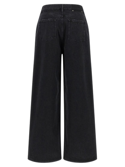 Golden Goose Schwarze Baumwoll-Schlagjeans