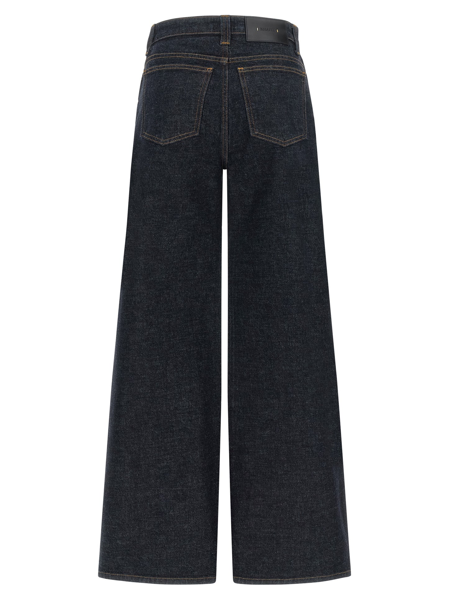 Khaite Blaue Baumwoll-Jeans mit ausgestelltem Bein