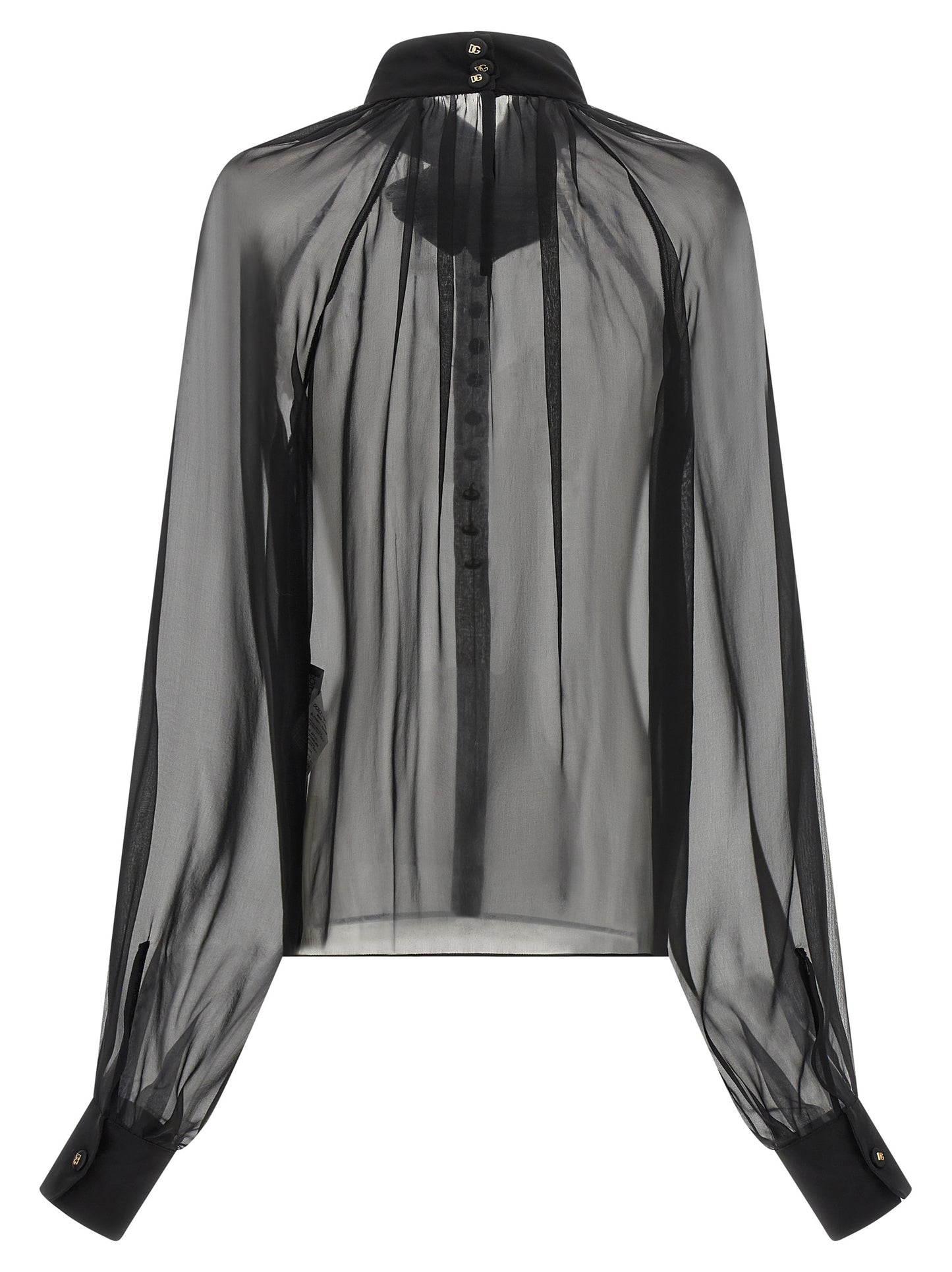 Dolce & Gabbana Schwarze Seidenbluse