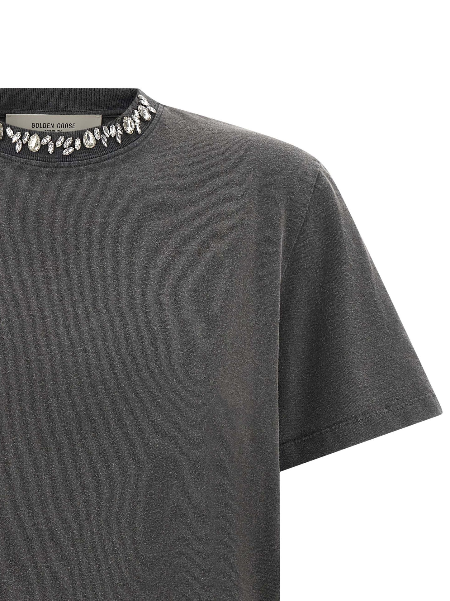 Golden Goose Graues Baumwoll-T-Shirt