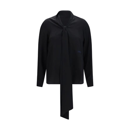 Burberry Schwarze Seidenbluse