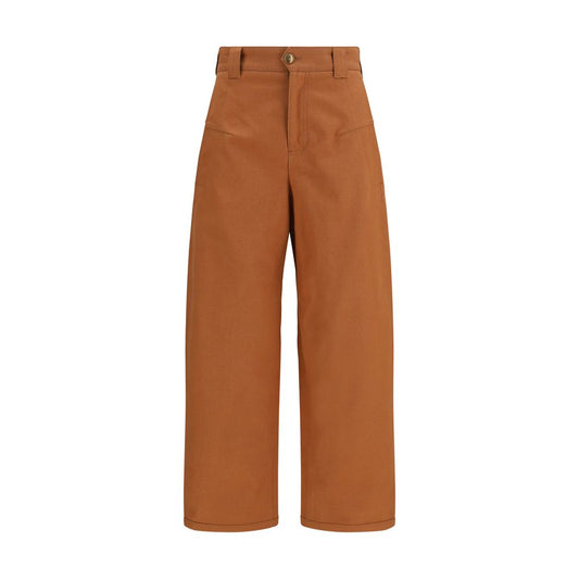 Chloé Orange Baumwollhose für die Freizeit