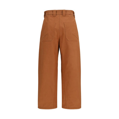 Chloé Orange Baumwollhose für die Freizeit