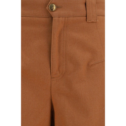 Chloé Orange Baumwollhose für die Freizeit