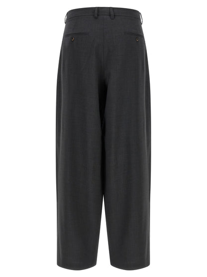 'S Max Mara Graue Wollstoffhose