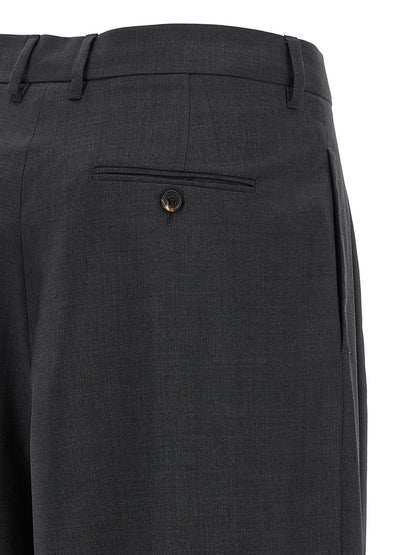 'S Max Mara Graue Wollstoffhose