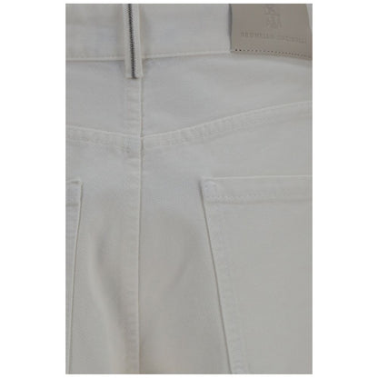 Brunello Cucinelli Beige Baumwolljeans Denim
