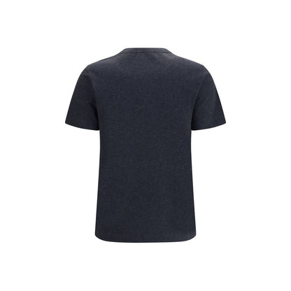 Brunello Cucinelli Graues Baumwoll-T-Shirt