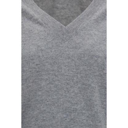 Brunello Cucinelli Grauer Kaschmirpullover