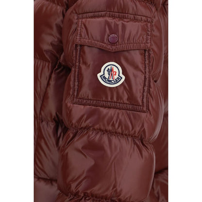 Moncler Mehrfarbige Daunenjacke in voller Länge mit Gänsedaunenfüllung