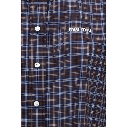 Miu Miu Mehrfarbiges Hemd aus Baumwolle mit Muster