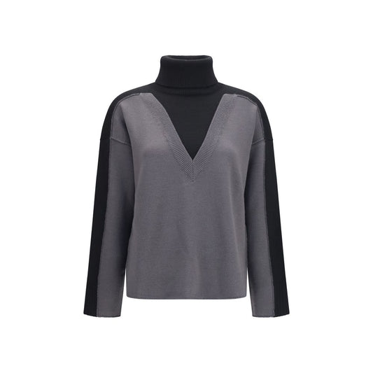 MM6 Pullover aus Wolle Oves Aries in Schwarz