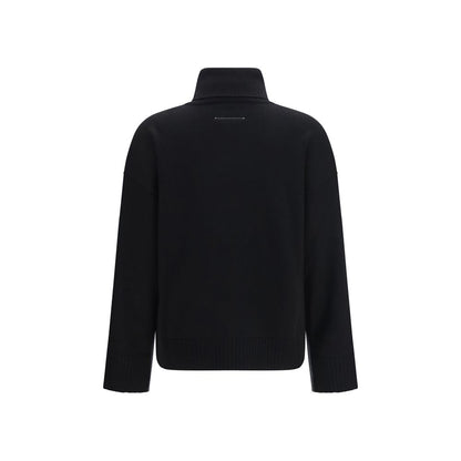 MM6 Pullover aus Wolle Oves Aries in Schwarz
