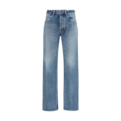 Balenciaga Blaue Jeans aus Baumwolle im geraden Schnitt