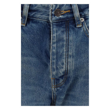 Balenciaga Blaue Jeans aus Baumwolle im geraden Schnitt