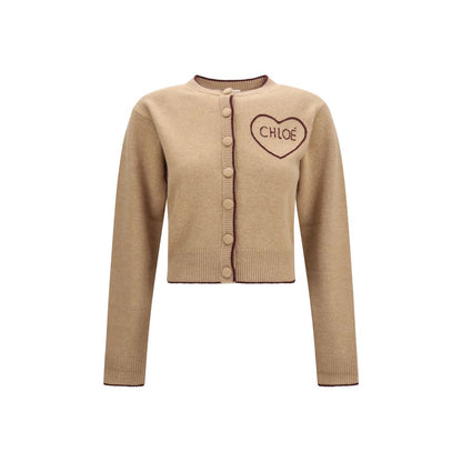 Chloé Beige Woll Cardigan Oves Aries