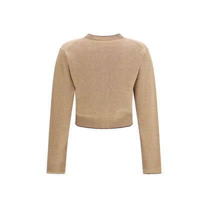 Chloé Beige Woll Cardigan Oves Aries