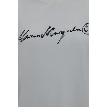 MM6 Weißes Baumwoll-T-Shirt