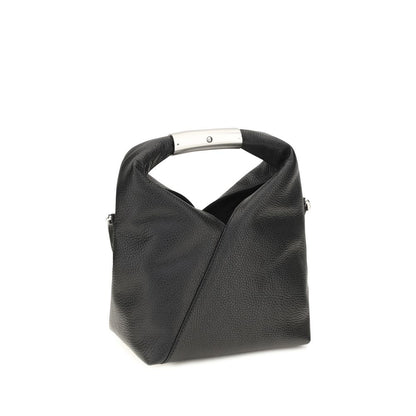 MM6 Schwarze Bos Taurus Kalbsleder Schultertasche