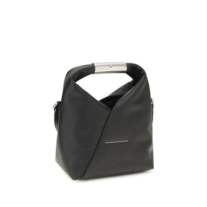 MM6 Schwarze Bos Taurus Kalbsleder Schultertasche
