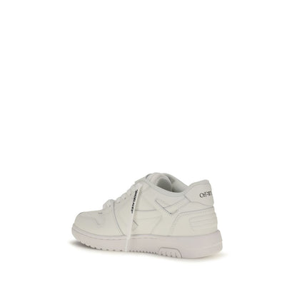 Off-White Weiße Low-Top-Sneaker aus Kalbsleder Bos Taurus