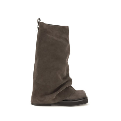 The Attico Braune Kalbsleder Bos Taurus Stiefel