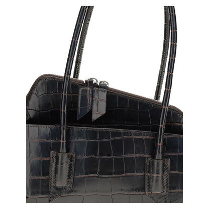 The Attico Schwarze Bos Taurus Kalbsleder Schultertasche