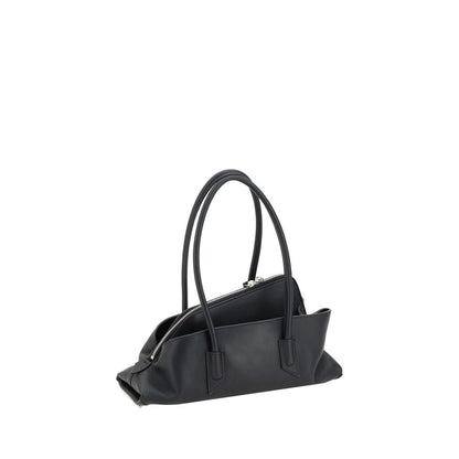 The Attico Schwarze Bos Taurus Kalbsleder Schultertasche