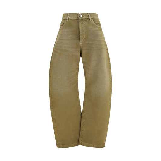 The Attico Braune Baumwolljeans Denim