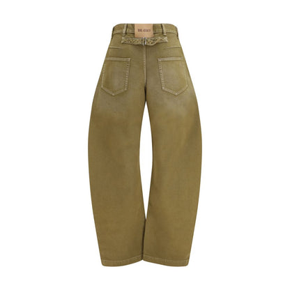 The Attico Braune Baumwolljeans Denim