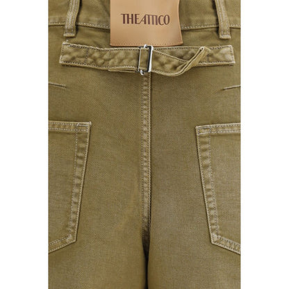 The Attico Braune Baumwolljeans Denim