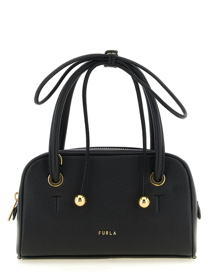 Furla Schwarze Kalbsleder-Handtasche