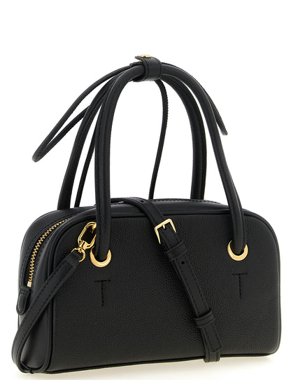 Furla Schwarze Kalbsleder-Handtasche