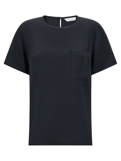 Max Mara Schwarze Seidenbluse