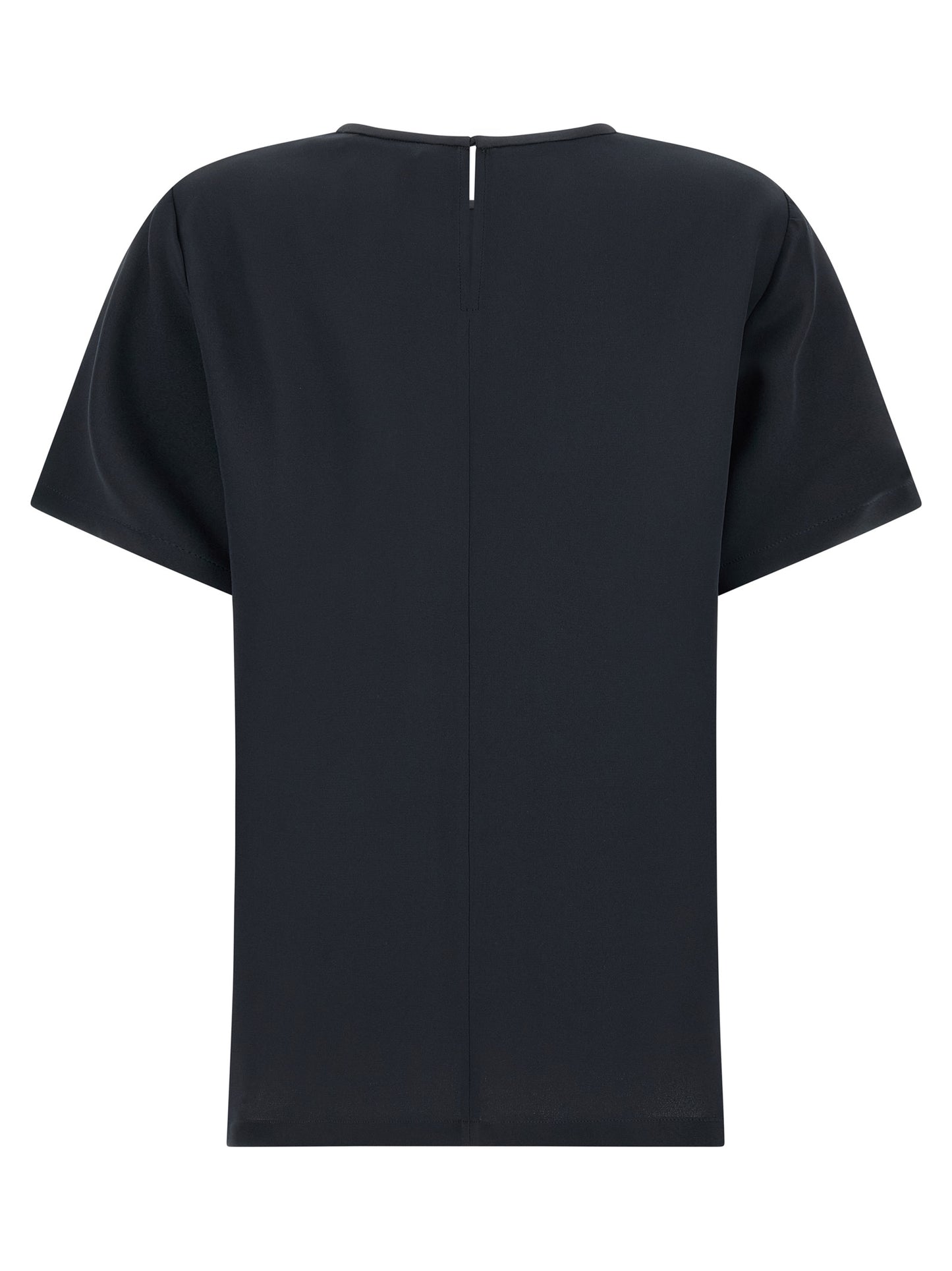 Max Mara Schwarze Seidenbluse