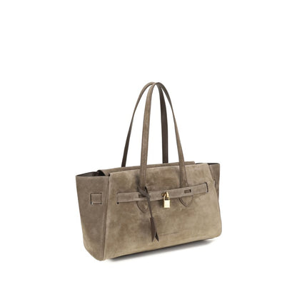 Brunello Cucinelli Braune Kalbsleder Bos Taurus Schultertasche