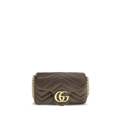 Gucci Braune Kalbsleder Bos Taurus Handtasche