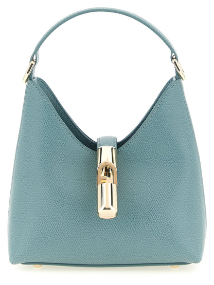Furla Handtasche aus blauem Kalbsleder
