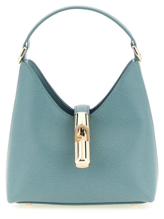 Furla Handtasche aus blauem Kalbsleder