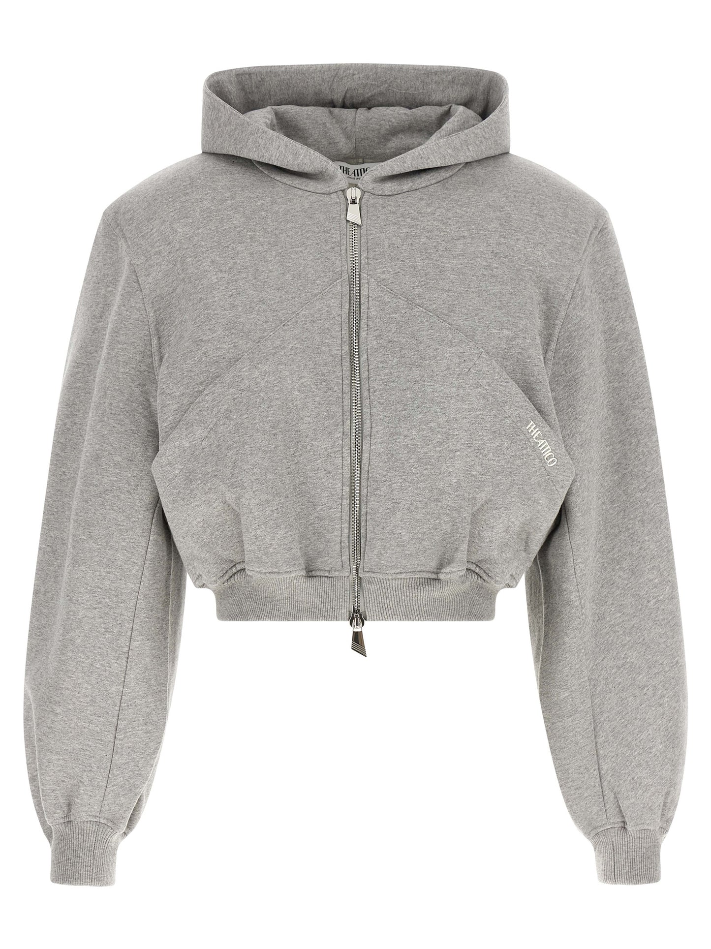 The Attico Grauer Baumwollpullover