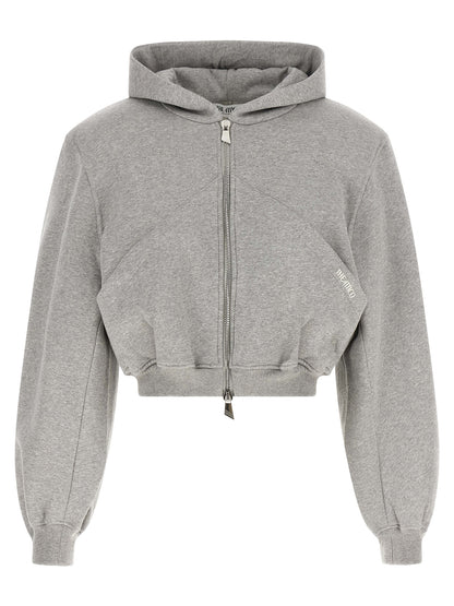 The Attico Grauer Baumwollpullover