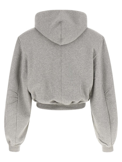 The Attico Grauer Baumwollpullover