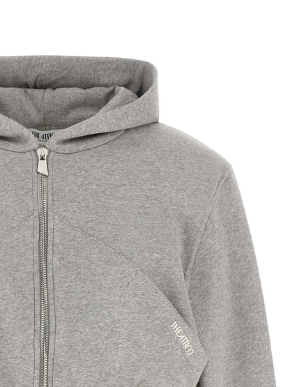 The Attico Grauer Baumwollpullover