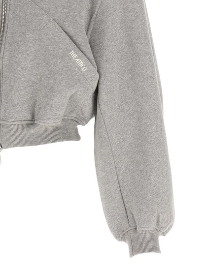 The Attico Grauer Baumwollpullover