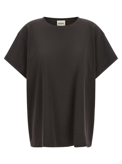 Khaite Graues Baumwoll-T-Shirt