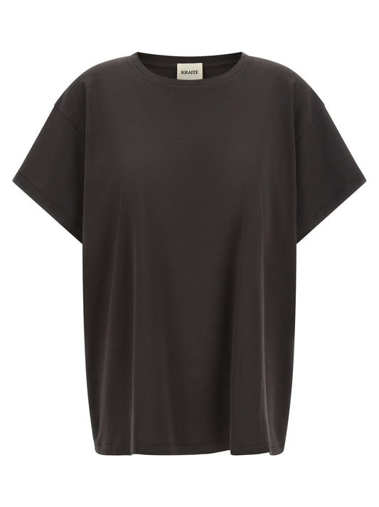Khaite Graues Baumwoll-T-Shirt
